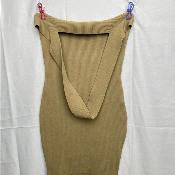 NBD Revolve Taupe Halter Dress - Picture 4 of 8